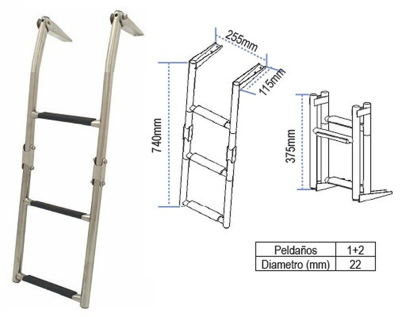 STAINLESS STEEL LADDER FOR...